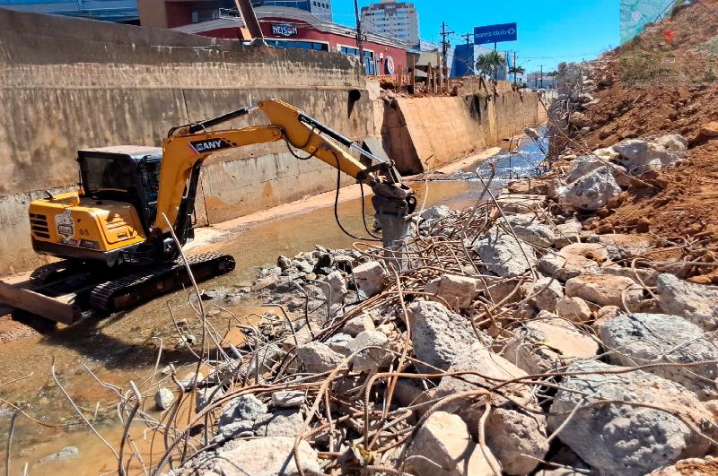Obras do Córrego dos Bagres entram em nova fase e alteram o trânsito em Franca